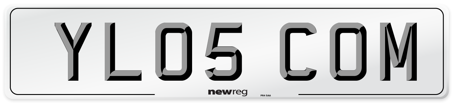 YL05 COM Number Plate from New Reg